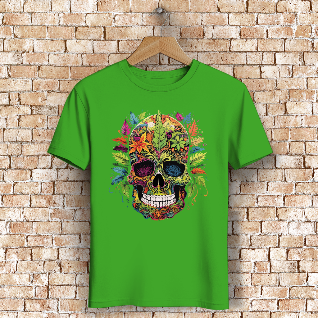 Herren Premium Bio T-Shirt Nature Skull