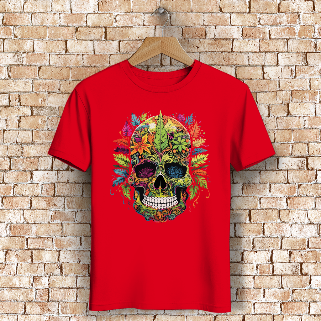 Herren Premium Bio T-Shirt Nature Skull