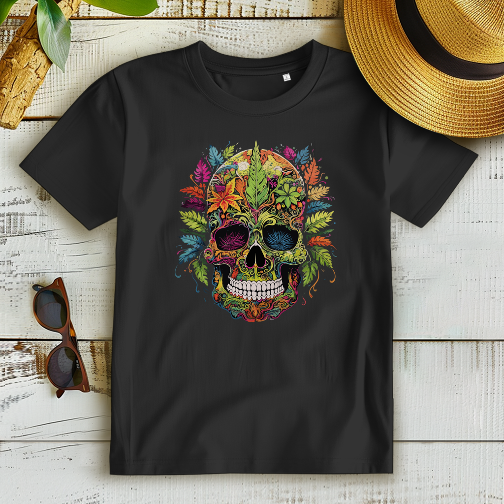 Damen Premium Bio T-Shirt Nature Skull
