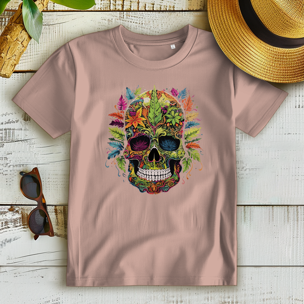 Damen Premium Bio T-Shirt Nature Skull