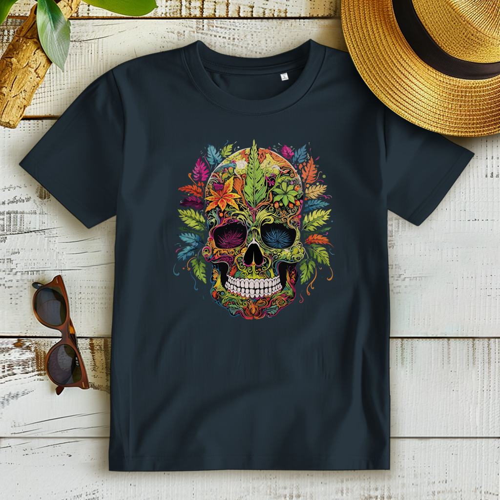 Damen Premium Bio T-Shirt Nature Skull