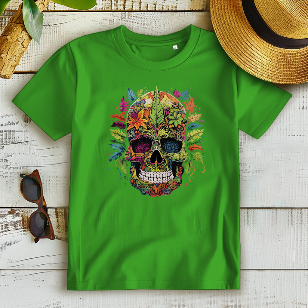 Damen Premium Bio T-Shirt Nature Skull