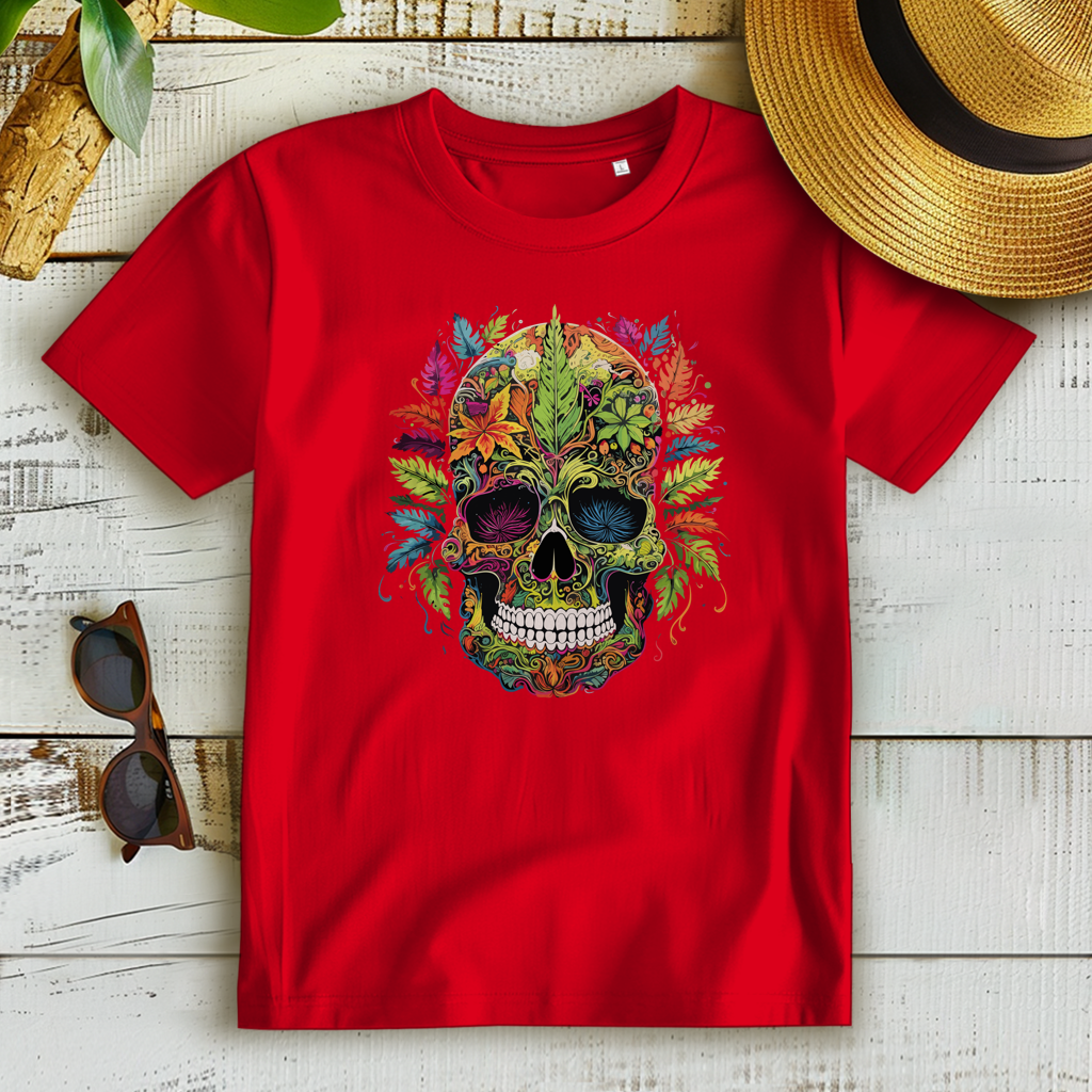 Damen Premium Bio T-Shirt Nature Skull