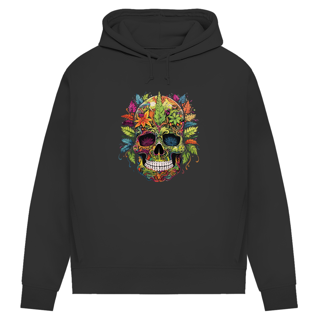 Damen Premium Bio Hoodie Nature Skull