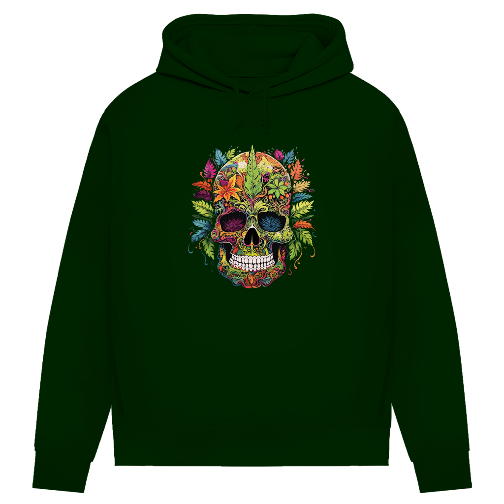 Damen Premium Bio Hoodie Nature Skull
