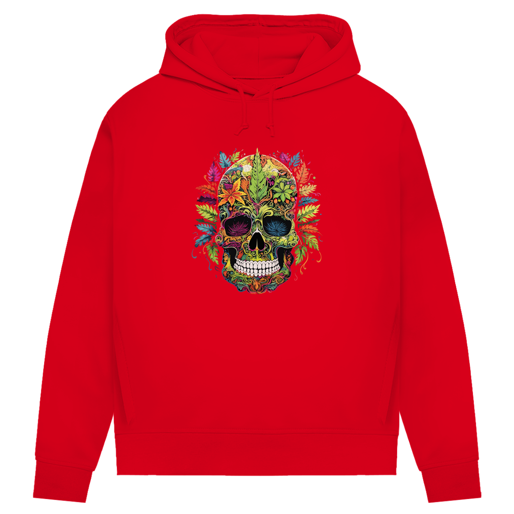 Damen Premium Bio Hoodie Nature Skull