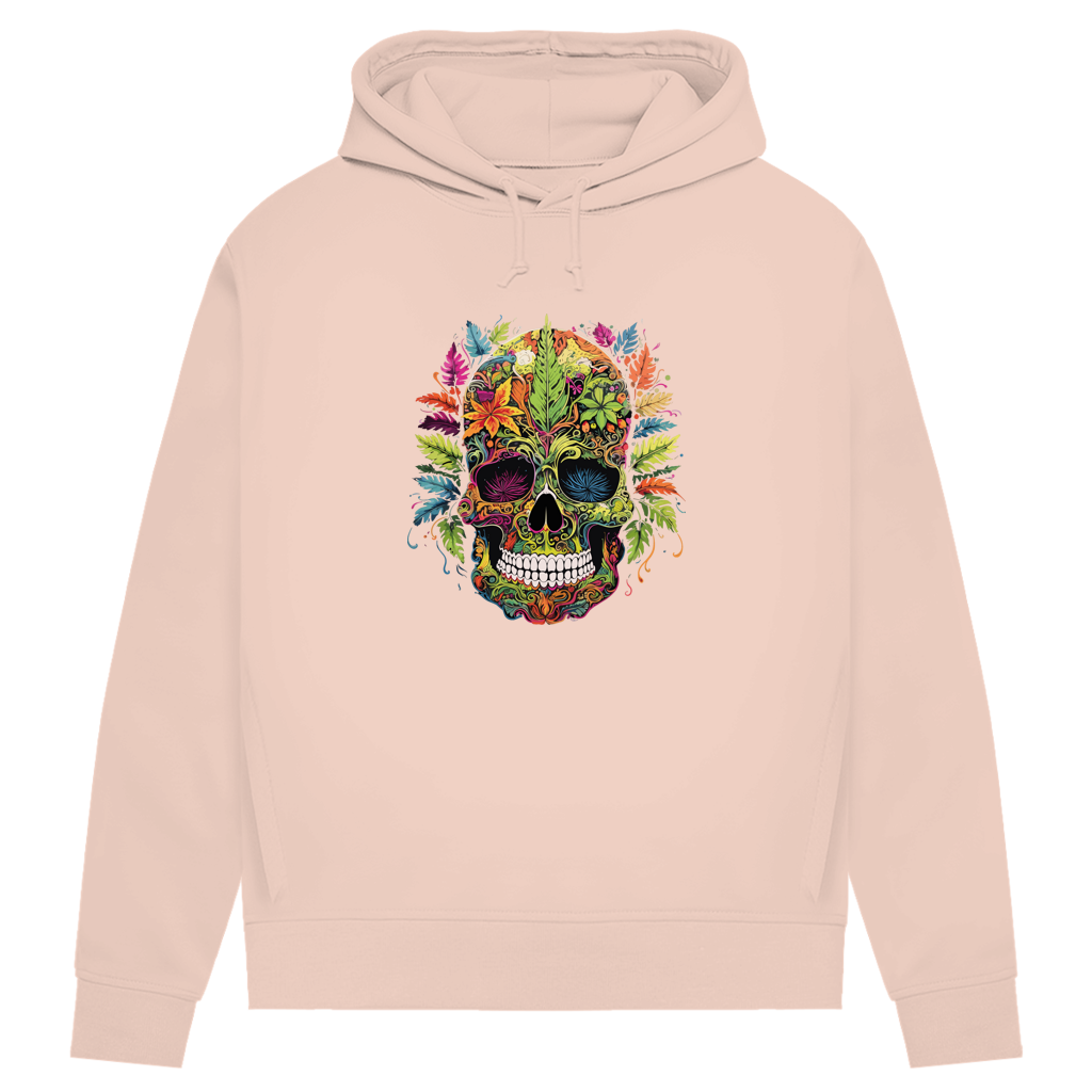 Damen Premium Bio Hoodie Nature Skull