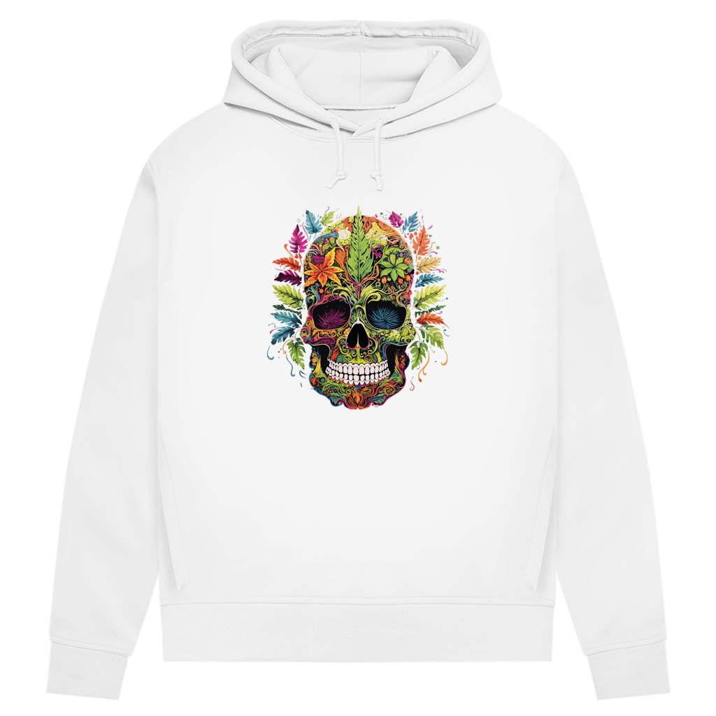 Damen Premium Bio Hoodie Nature Skull