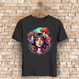 Herren Premium Bio T-Shirt Mushroom Forest Girl