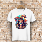 Herren Premium Bio T-Shirt Mushroom Forest Girl