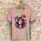 Herren Premium Bio T-Shirt Mushroom Forest Girl