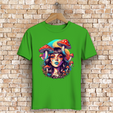 Herren Premium Bio T-Shirt Mushroom Forest Girl