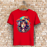 Herren Premium Bio T-Shirt Mushroom Forest Girl