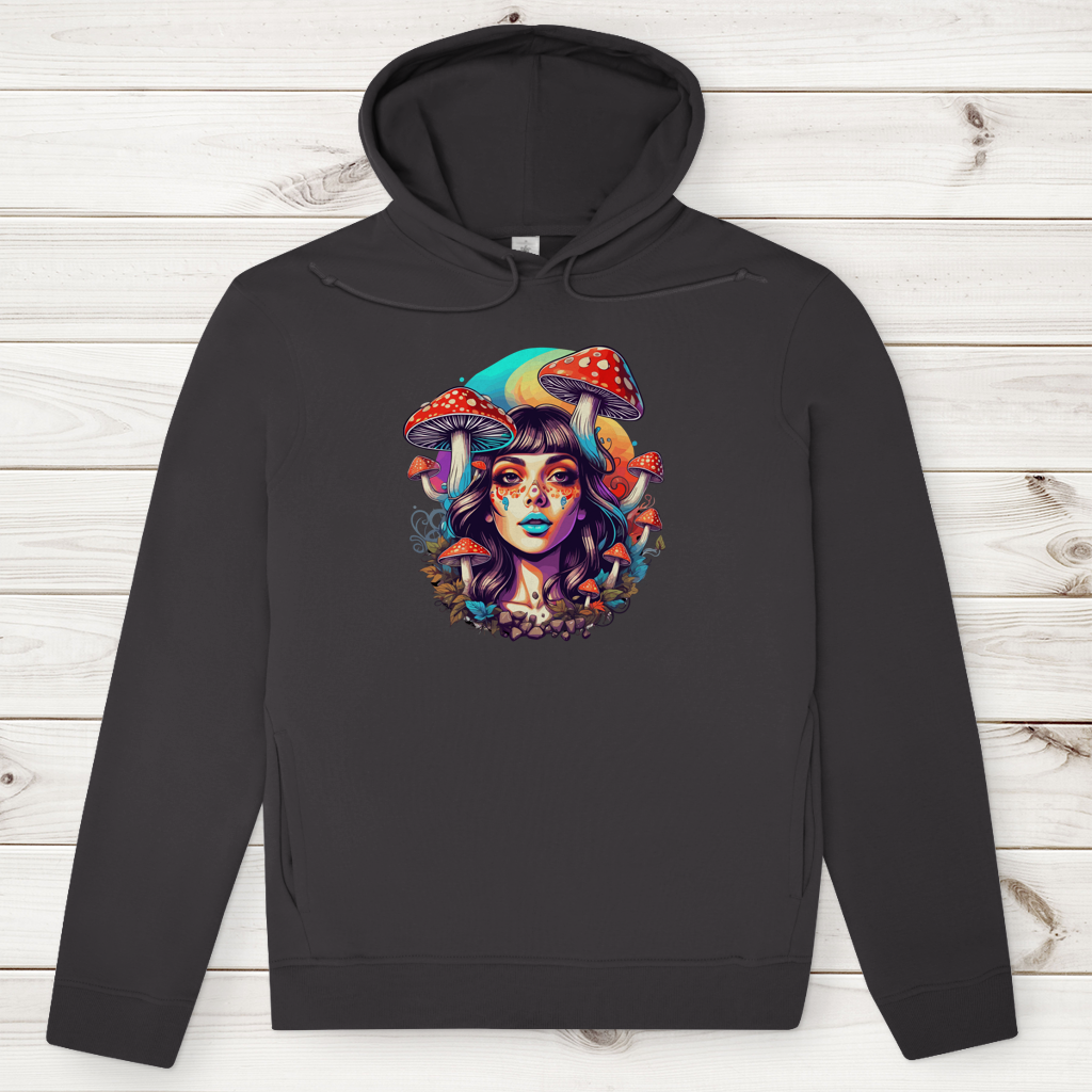 Herren Premium Bio Hoodie Mushroom Forest Girl