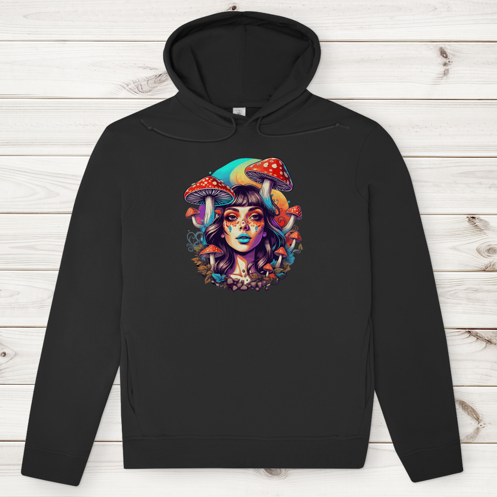 Herren Premium Bio Hoodie Mushroom Forest Girl