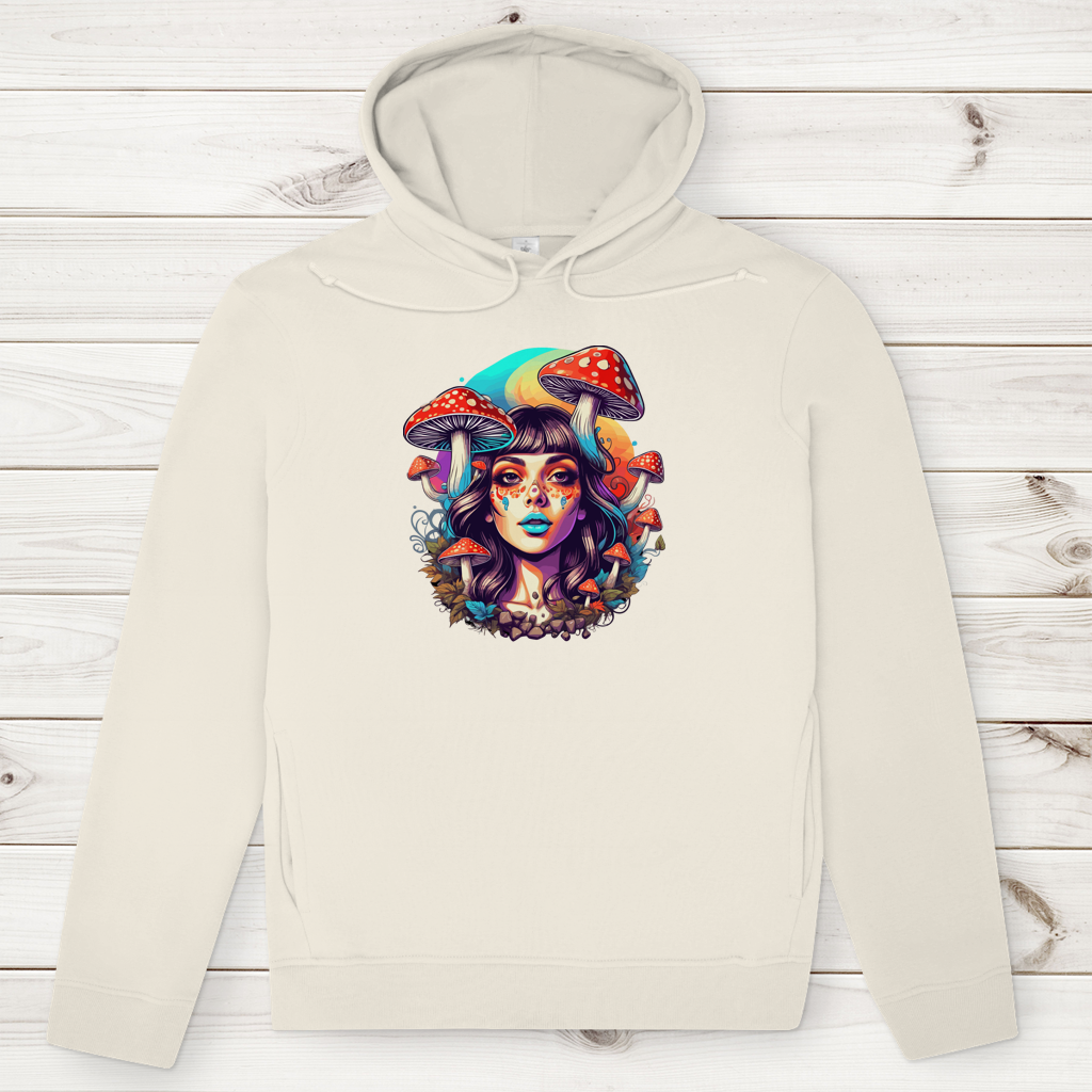 Herren Premium Bio Hoodie Mushroom Forest Girl