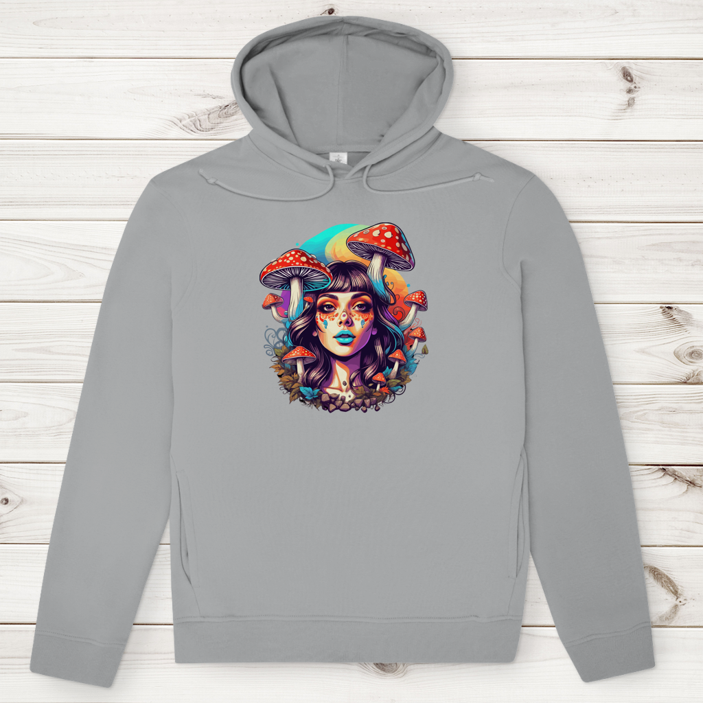 Herren Premium Bio Hoodie Mushroom Forest Girl