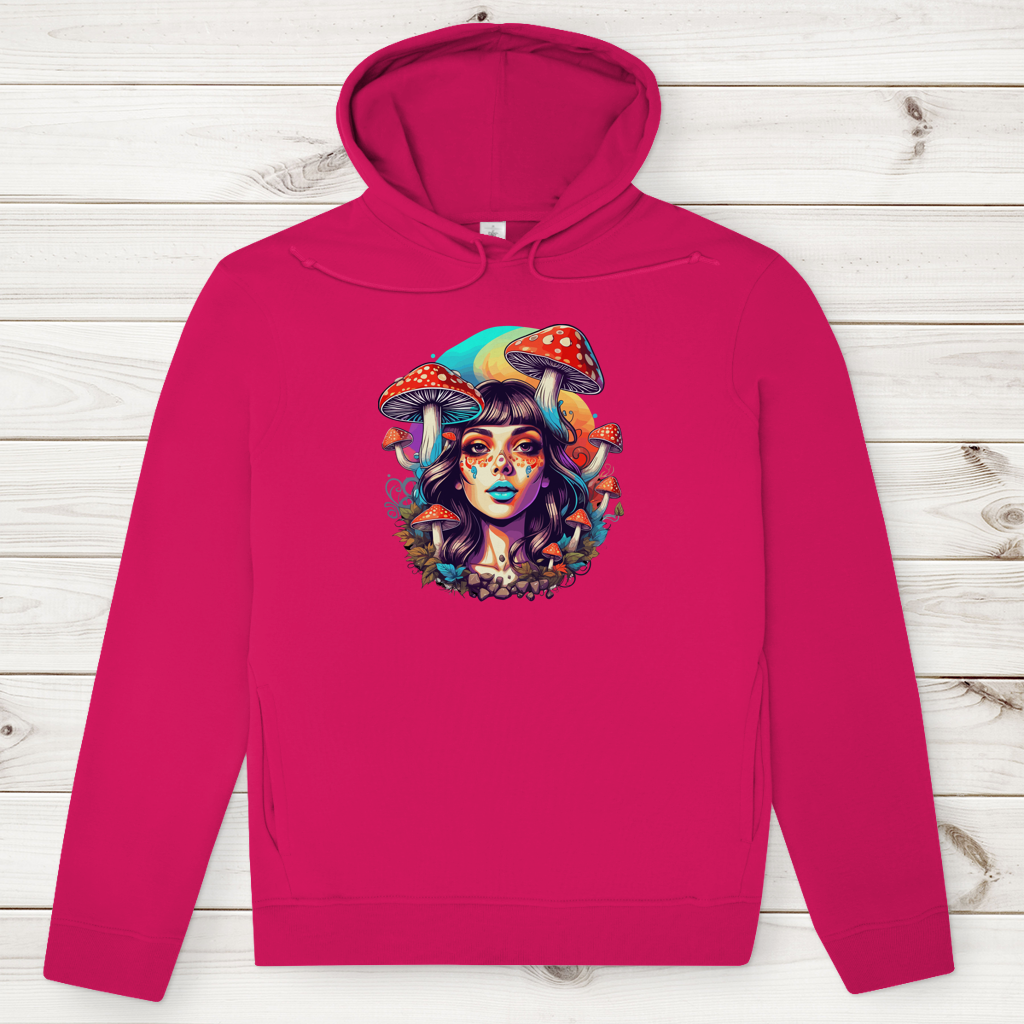 Herren Premium Bio Hoodie Mushroom Forest Girl