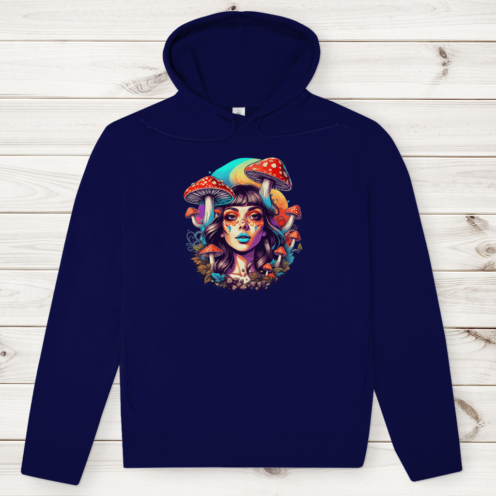 Herren Premium Bio Hoodie Mushroom Forest Girl