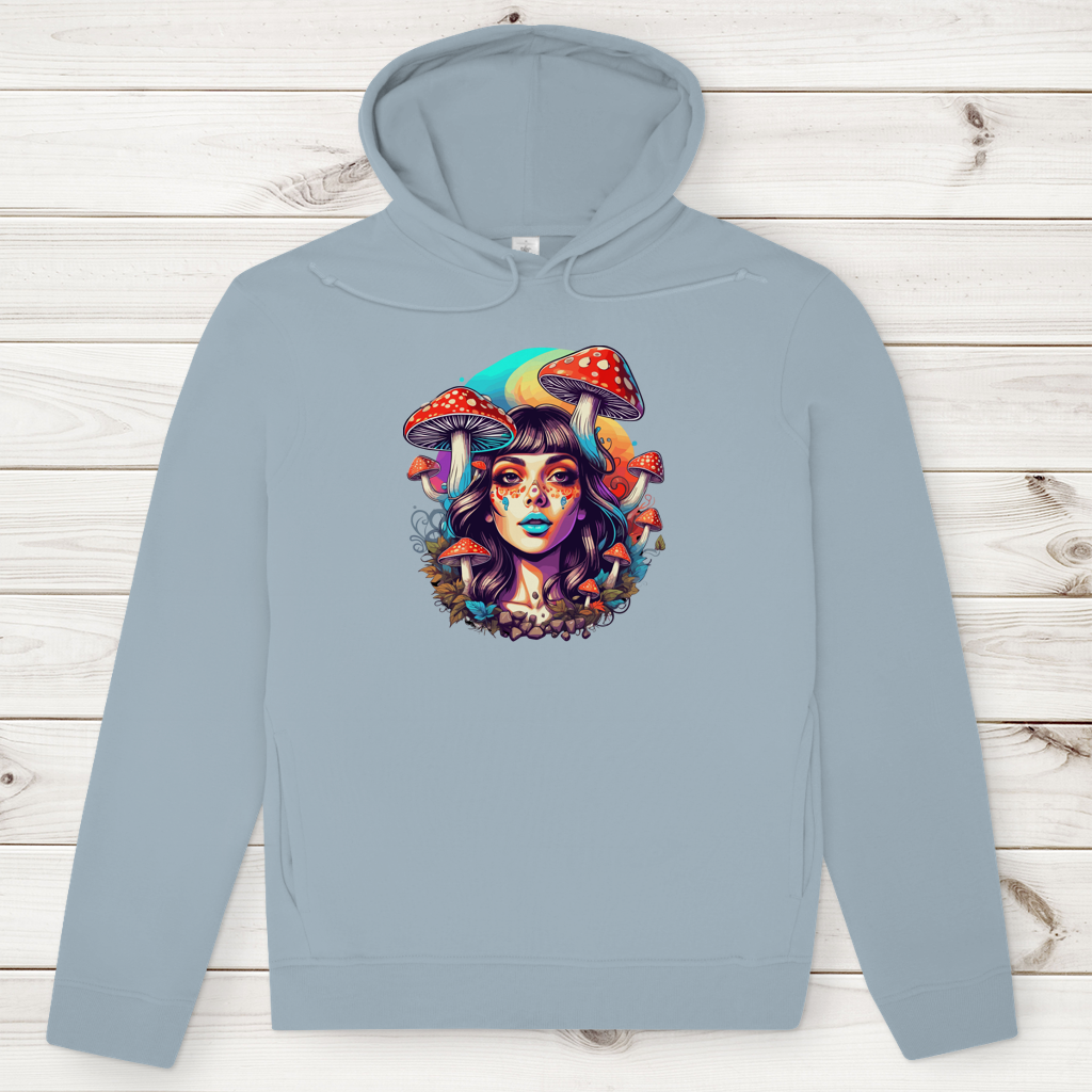 Herren Premium Bio Hoodie Mushroom Forest Girl