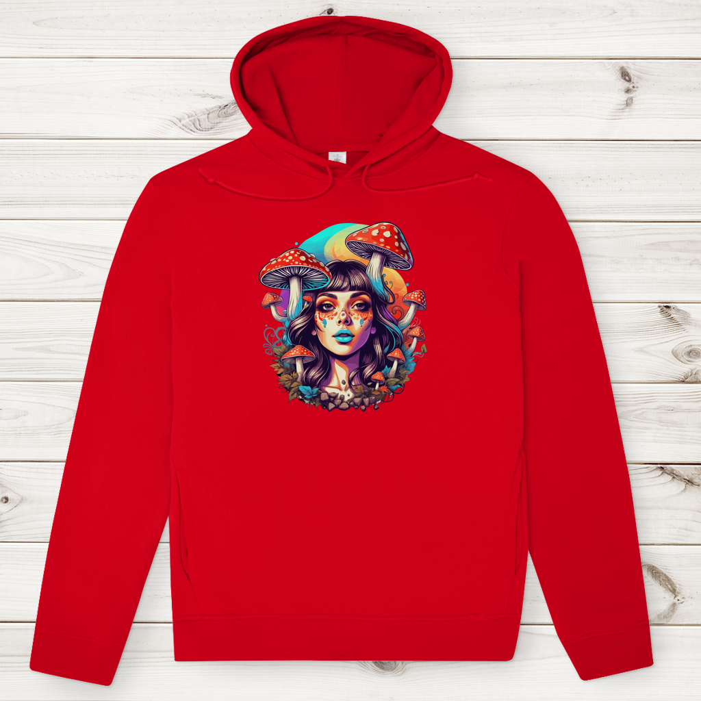Herren Premium Bio Hoodie Mushroom Forest Girl
