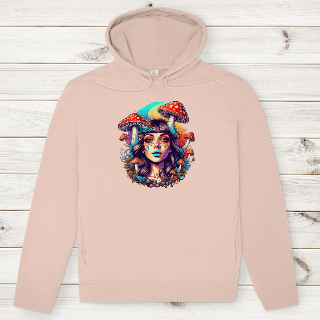 Herren Premium Bio Hoodie Mushroom Forest Girl
