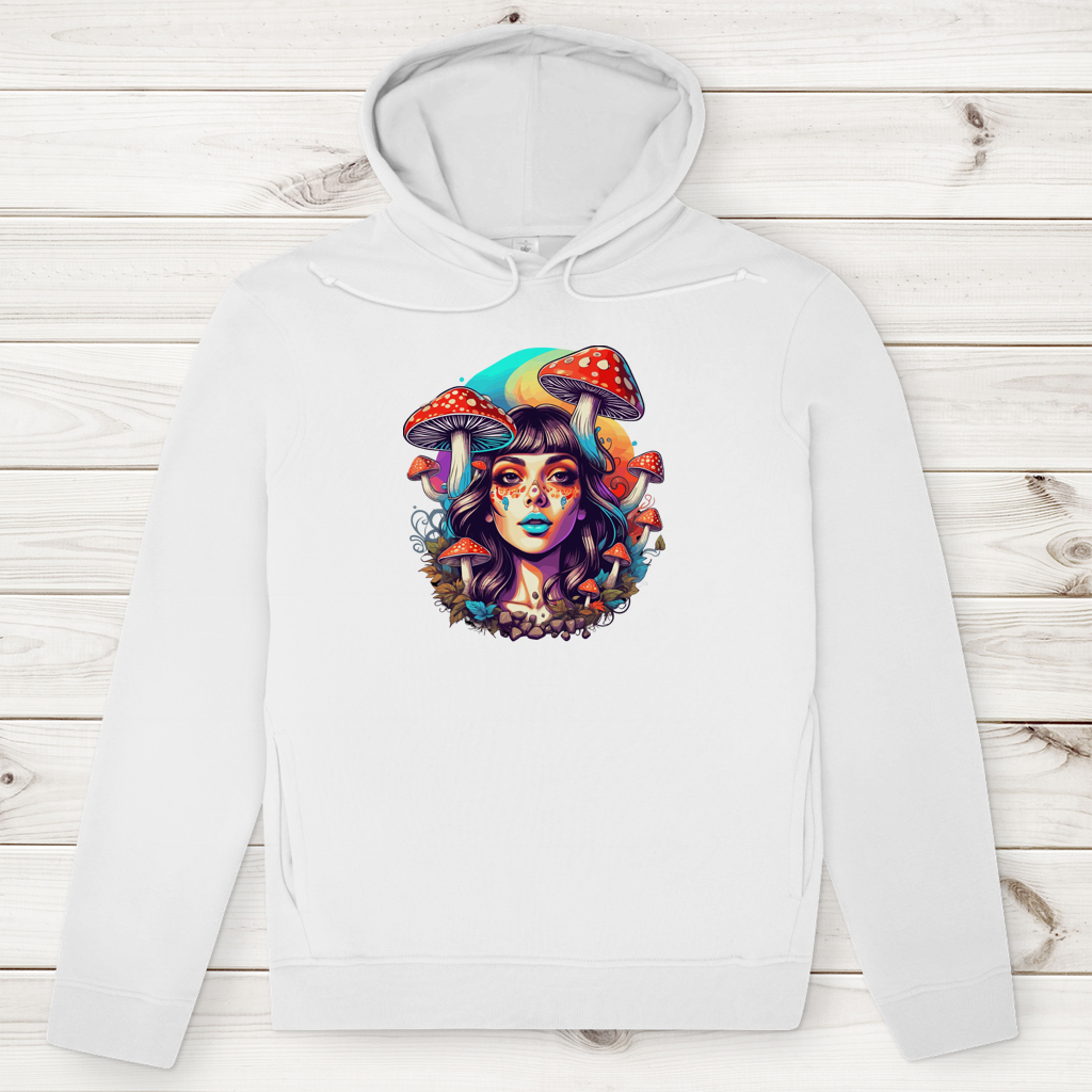 Herren Premium Bio Hoodie Mushroom Forest Girl