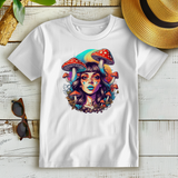 Damen Premium Bio T-Shirt Mushroom Forest Girl