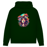 Damen Premium Bio Hoodie Mushroom Forest Girl