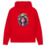 Damen Premium Bio Hoodie Mushroom Forest Girl