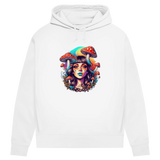 Damen Premium Bio Hoodie Mushroom Forest Girl