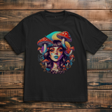 Oversize T-Shirt Mushroom Forest Girl