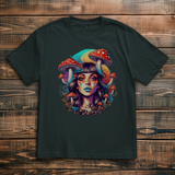 Oversize T-Shirt Mushroom Forest Girl