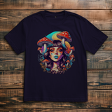 Oversize T-Shirt Mushroom Forest Girl