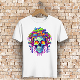 Herren Premium Bio T-Shirt Neon Drip Skull
