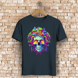 Herren Premium Bio T-Shirt Neon Drip Skull