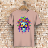 Herren Premium Bio T-Shirt Neon Drip Skull