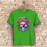 Herren Premium Bio T-Shirt Neon Drip Skull