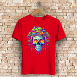 Herren Premium Bio T-Shirt Neon Drip Skull