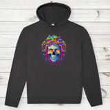 Herren Premium Bio Hoodie Neon Drip Skull