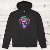 Herren Premium Bio Hoodie Neon Drip Skull
