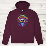 Herren Premium Bio Hoodie Neon Drip Skull