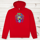 Herren Premium Bio Hoodie Neon Drip Skull
