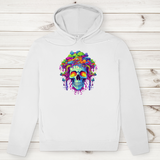 Herren Premium Bio Hoodie Neon Drip Skull