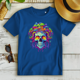 Damen Premium Bio T-Shirt Neon Drip Skull