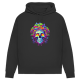 Damen Premium Bio Hoodie Neon Drip Skull