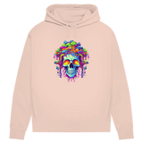 Damen Premium Bio Hoodie Neon Drip Skull