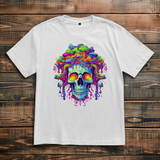 Oversize T-Shirt Neon Drip Skull