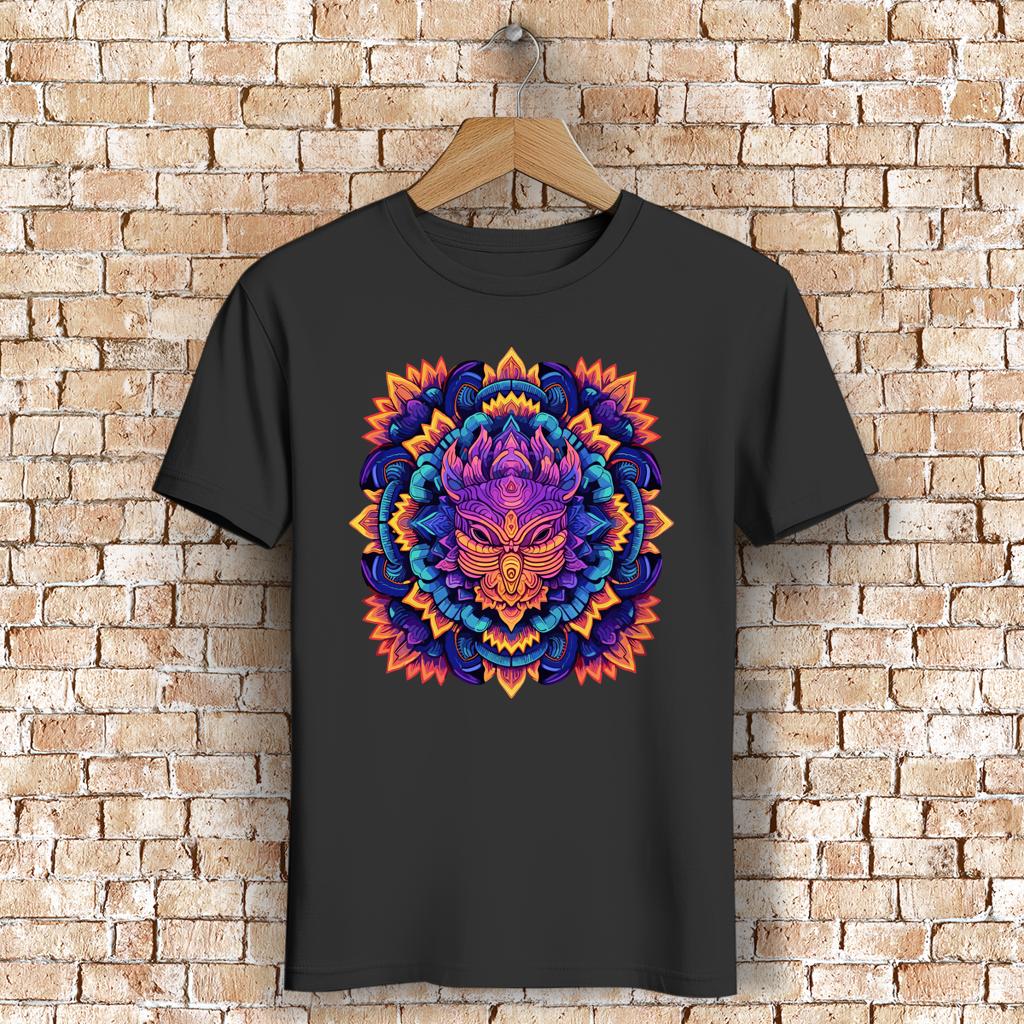 Herren Premium Bio T-Shirt Mandala Owl