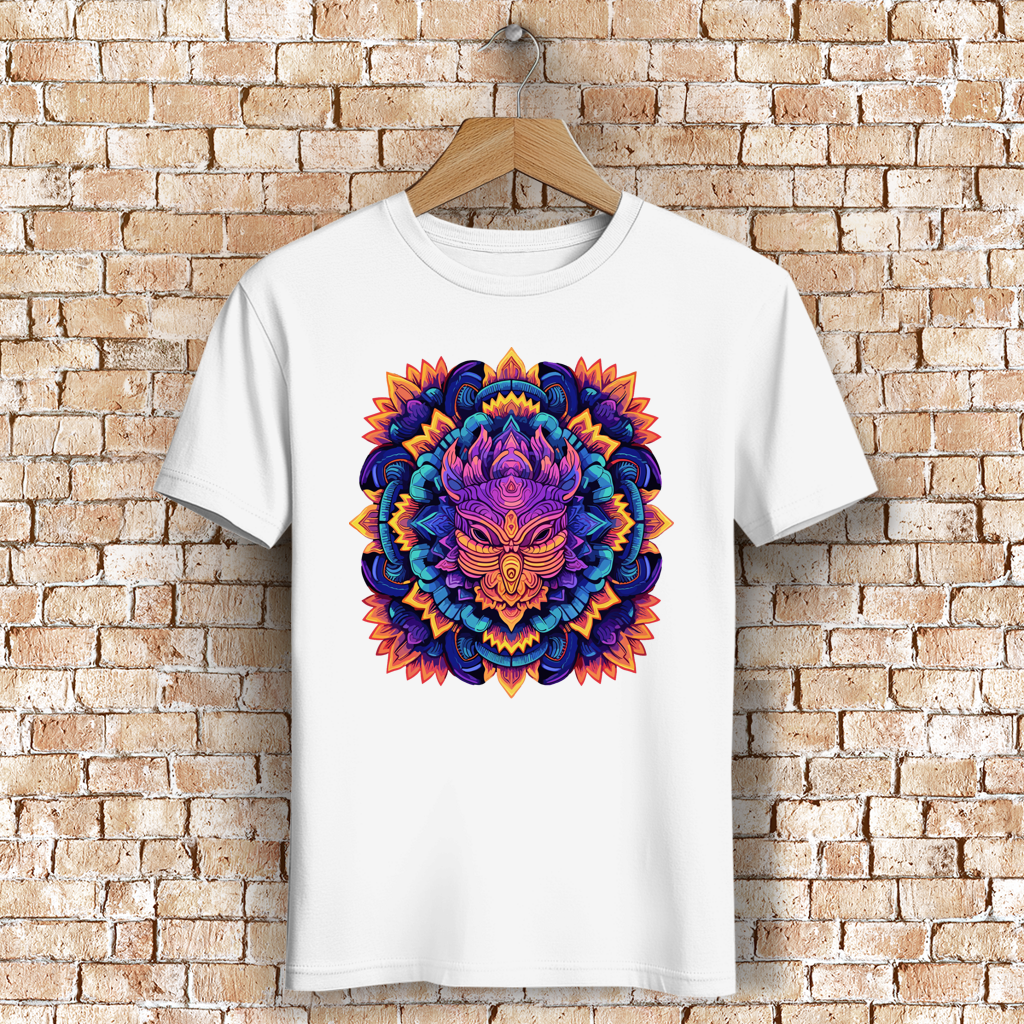 Herren Premium Bio T-Shirt Mandala Owl